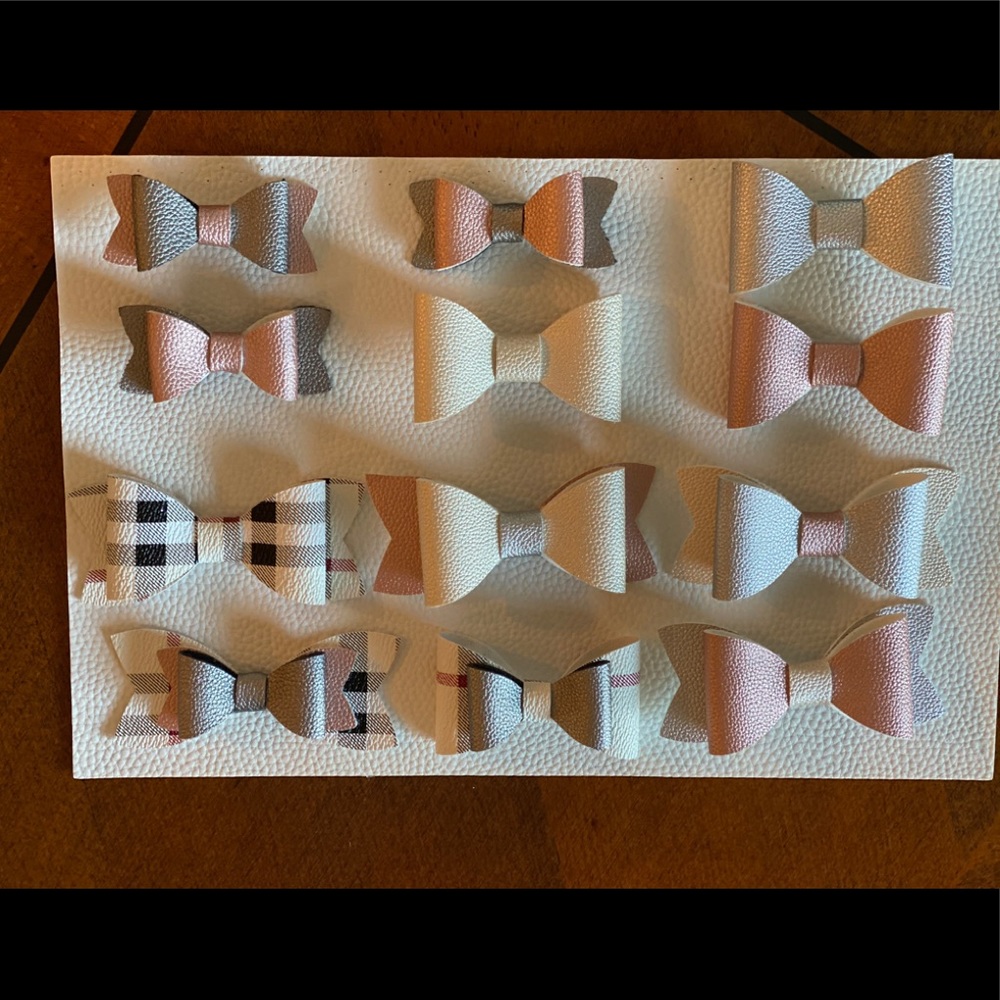 Faux leather Hair Bow